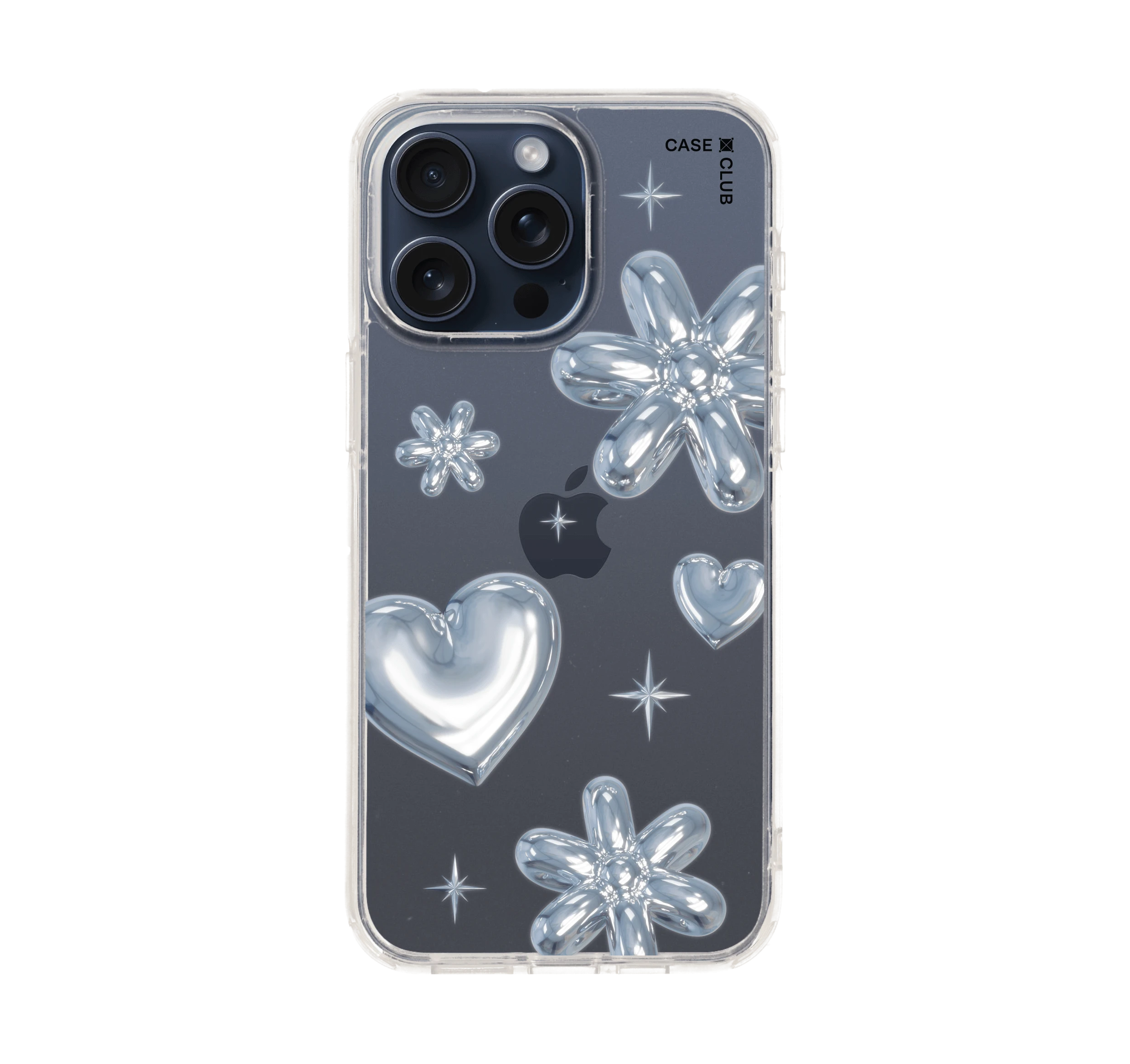 flower & heart metallic balloons